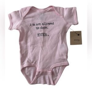 NWT Funny Pink Baby Onesie